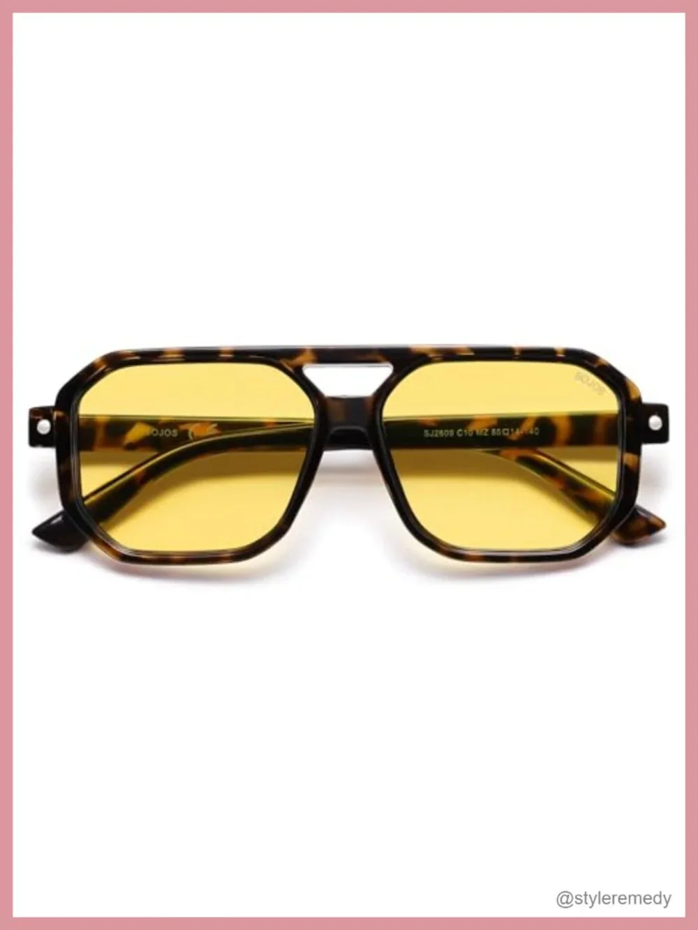 Retro Polarized Square Aviator Sunglasses UV400 Protection